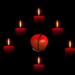 Hechizo con dos manzanas rojas