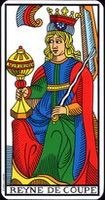La reina de copas - Arcano menor
